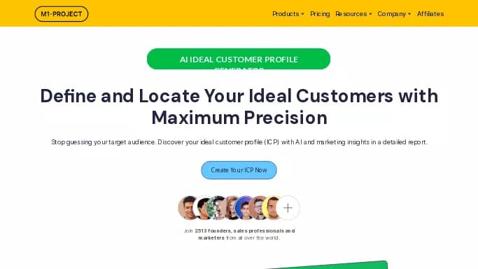 M1-Project — платная нейросеть   для маркетинга. Бесплатная версия с ограниченным функционалом, есть платные тарифы.