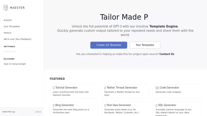 Maester App — бесплатная нейросеть   для повышения продуктивности,  для поиска. 