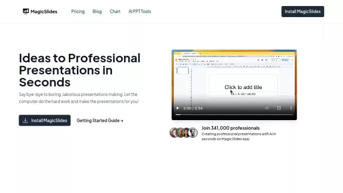MagicSlides — бесплатная нейросеть   для создания презентаций. Бесплатная версия с ограниченным функционалом, есть платные тарифы.