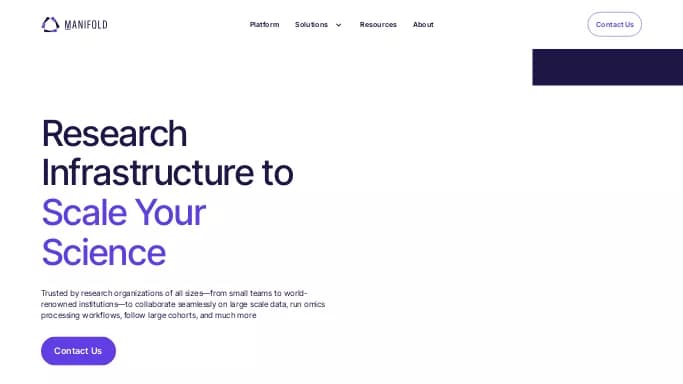Manifold — платная нейросеть   для научно-исследовательской деятельности,  в медицине, для помощи в автоматизации. 