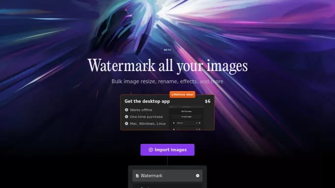 MarkMyIMages — бесплатная нейросеть   для редактирования изображений. 