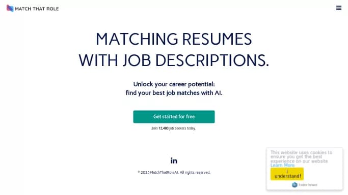 Match That Role — бесплатная нейросеть   помогающие в управлении персоналом. 