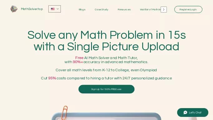 Mathsolver.top — бесплатная нейросеть   для помощи в образовании. 