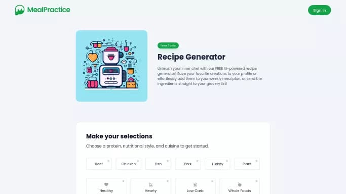 MealPractice — бесплатная нейросеть   для повышения продуктивности. 
