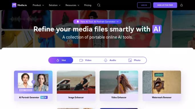 Media IO — бесплатная нейросеть   для редактирования видео. 