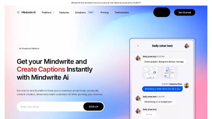 Mindwrite Ai — платная нейросеть   для копирайтинга. Бесплатная версия с ограниченным функционалом, есть платные тарифы.