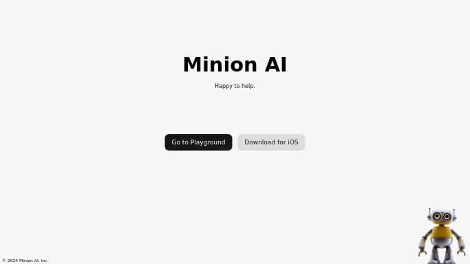 Minion AI — платная нейросеть   для маркетинга, , автономные ИИ (AGI). 