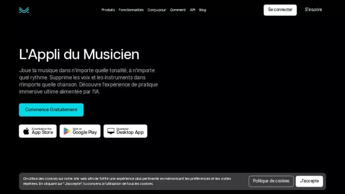 Moises — бесплатная нейросеть   для создания музыки. Бесплатная версия с ограниченным функционалом, есть платные тарифы.