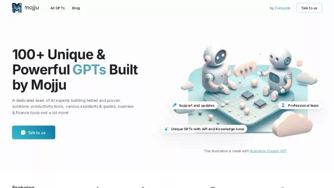 Mojju — бесплатная нейросеть   для создания изображений,  — чат-бот,  для маркетинга,  для повышения продуктивности. Бесплатная версия с ограниченным функционалом, есть платные тарифы.