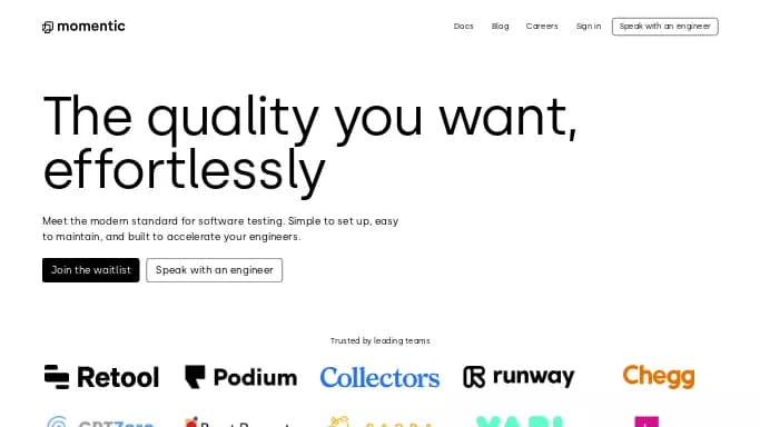 Momentic — платная нейросеть   для no Code/Low Code разработки. 