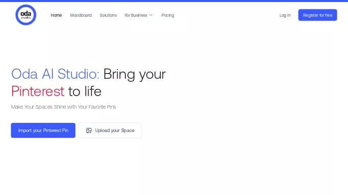 Oda Moodboard — бесплатная нейросеть   для дизайна. 