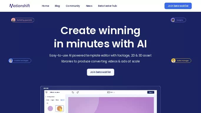 Motionshift — бесплатная нейросеть   для создания видео. 