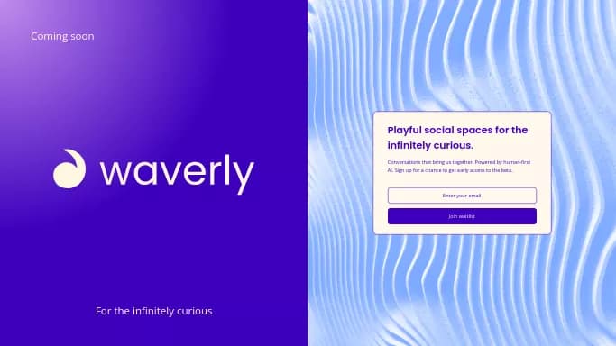 Waverly — бесплатная нейросеть   для повышения продуктивности, для помощи в автоматизации. Бесплатная версия с ограниченным функционалом, есть платные тарифы.