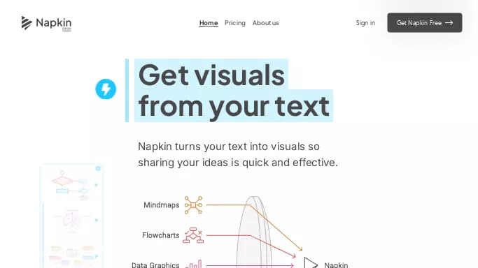 Napkin AI — бесплатная нейросеть   для маркетинга,  для помощи в образовании,  для повышения продуктивности. Бесплатная версия с ограниченным функционалом, есть платные тарифы.
