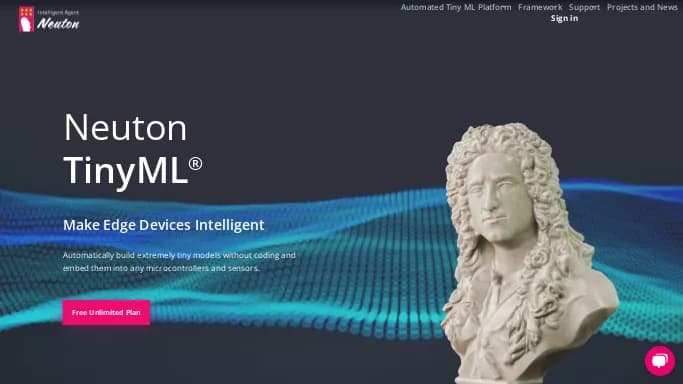 Neuton TinyML — бесплатная нейросеть   для no Code/Low Code разработки. Бесплатная версия с ограниченным функционалом, есть платные тарифы.