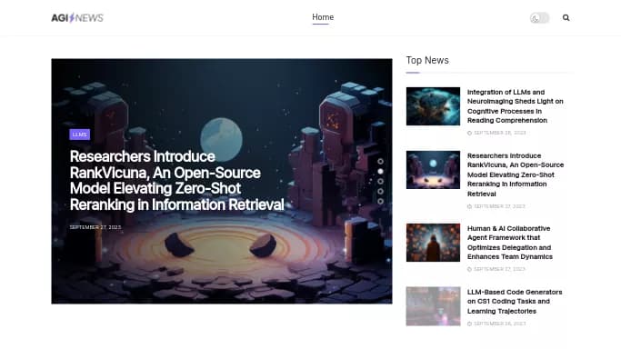 The AGI News — бесплатная нейросеть   для повышения продуктивности. 