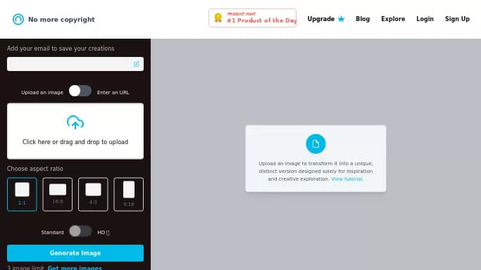 No More Copyright — бесплатная нейросеть   для создания изображений. 