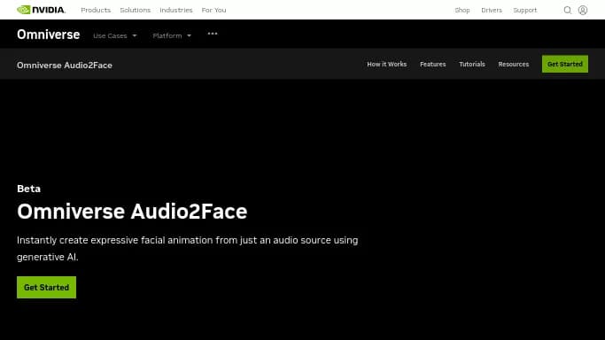 Omniverse Audio2Face — бесплатная нейросеть   для создания видео. 
