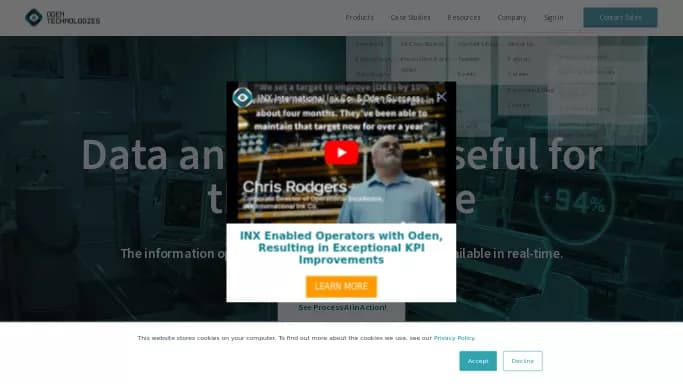 Oden Technologies — платная нейросеть  для помощи в автоматизации. 