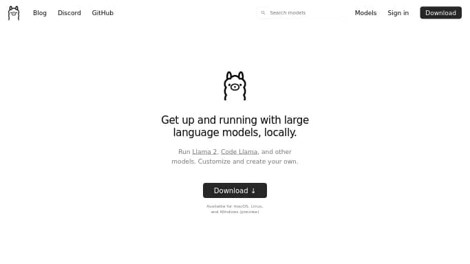 Ollama — бесплатная нейросеть  — полезные ИИ, , модели LLM. 