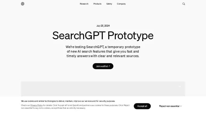 SearchGPT — бесплатная нейросеть  , расширения ChatGPT,  для поиска. 