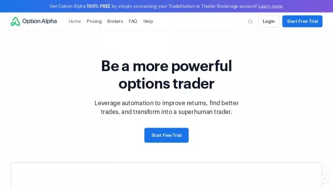 Option Alpha — платная нейросеть   для работы с финансами,  — чат-бот. Бесплатная версия с ограниченным функционалом, есть платные тарифы.