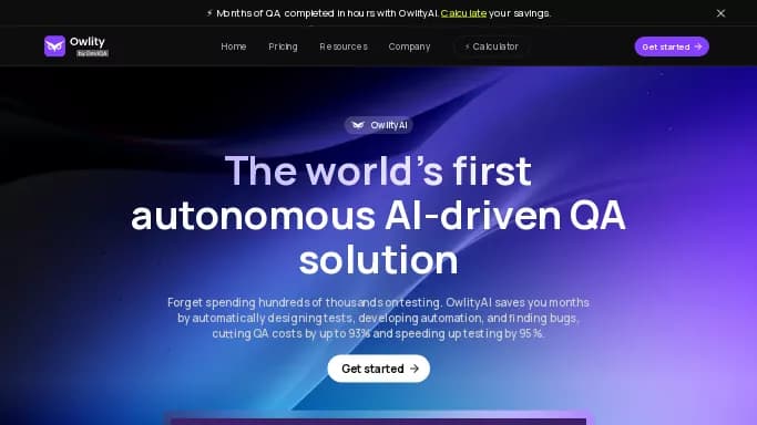 Owlity — бесплатная нейросеть  для помощи в автоматизации,  для разработки программного обеспечения. Бесплатная версия с ограниченным функционалом, есть платные тарифы.