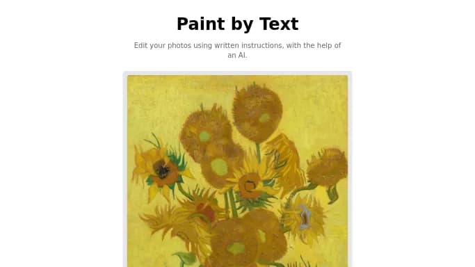 Paint By Text — бесплатная нейросеть   для редактирования изображений. 