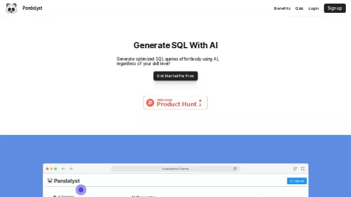 Pandalyst — платная нейросеть   для разработки программного обеспечения,  для анализа данных. Бесплатная версия с ограниченным функционалом, есть платные тарифы.