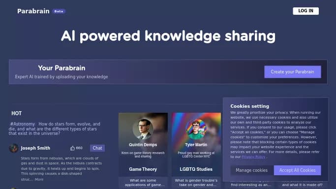 Parabrain — бесплатная нейросеть   для помощи в образовании. 