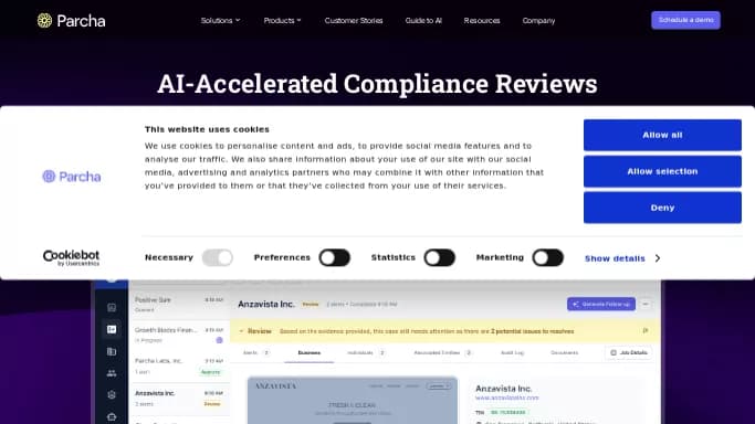 Parcha — платная нейросеть   для работы с финансами,  в области права,  для маркетинга. 