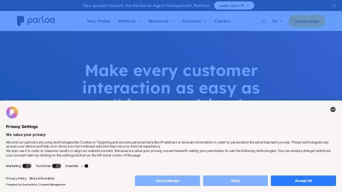 Parloa — платная нейросеть   — чат-бот. 