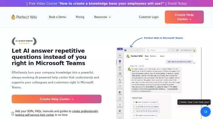 Perfect Wiki — платная нейросеть   — чат-бот,  для маркетинга,  помогающие в управлении персоналом. Бесплатная версия с ограниченным функционалом, есть платные тарифы.