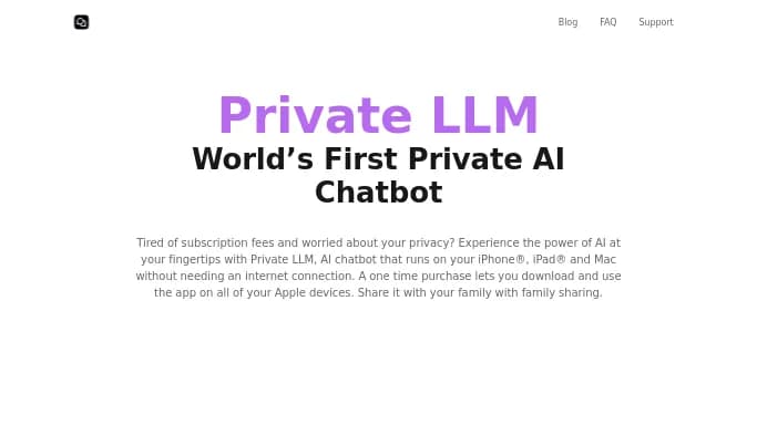 Private LLM — бесплатная нейросеть   — чат-бот, , модели LLM. 