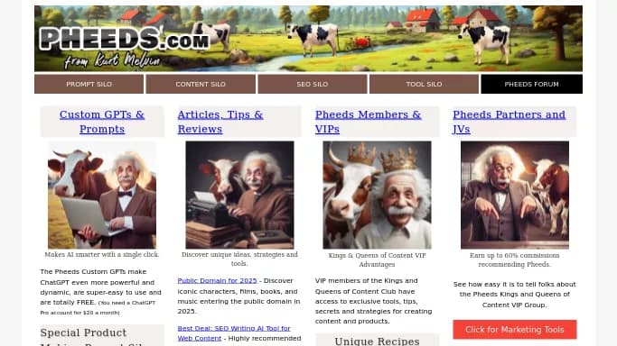 Pheeds Prompt Silo — бесплатная нейросеть   для генерации промптов. 