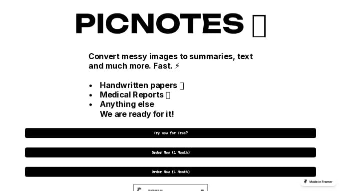 PicNotes — платная нейросеть   для суммаризации текста,  для повышения продуктивности,  для помощи в образовании. Бесплатная версия с ограниченным функционалом, есть платные тарифы.