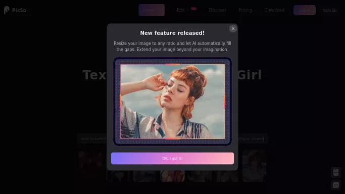 PicSo — бесплатная нейросеть   для создания изображений. Бесплатная версия с ограниченным функционалом, есть платные тарифы.