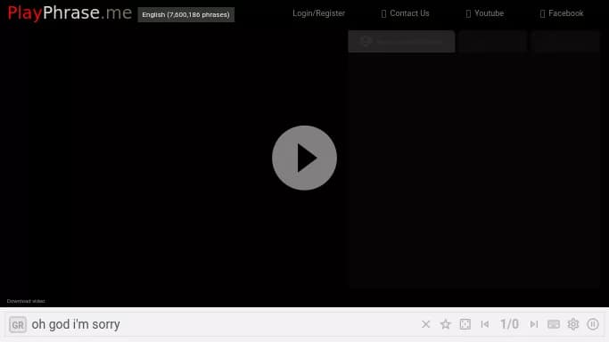 Playphrase.me — бесплатная нейросеть   для развлечений. 