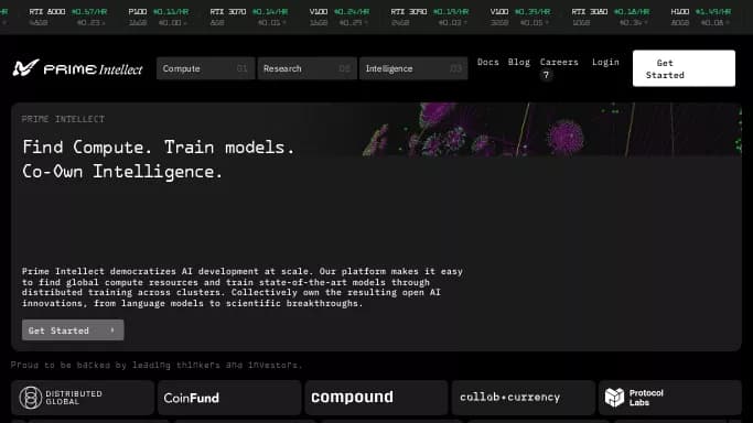 Prime Intellect — платная нейросеть  , автономные ИИ (AGI),  для научно-исследовательской деятельности,  для маркетинга. 