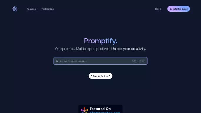 Promptify Editor — бесплатная нейросеть   для генерации промптов. 
