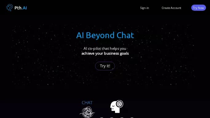 Pth.AI — бесплатная нейросеть   для маркетинга,  для повышения продуктивности. 