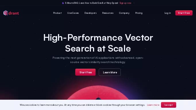 Qdrant — платная нейросеть   для маркетинга. Бесплатная версия с ограниченным функционалом, есть платные тарифы.