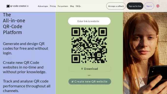 Qr-code-creator.io — платная нейросеть   для дизайна. 