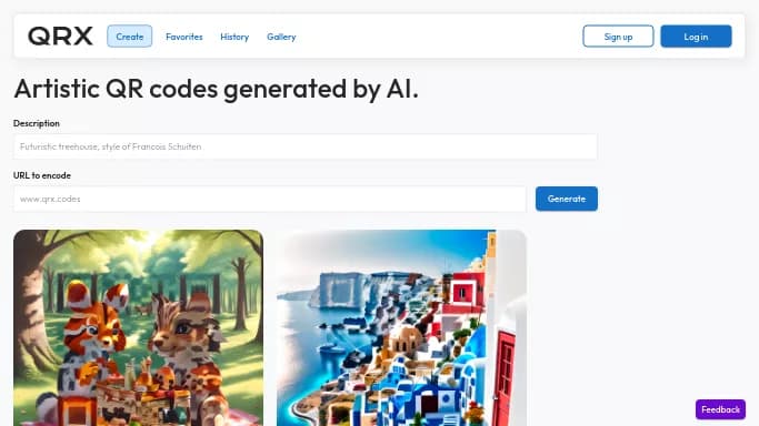 QRX Codes — бесплатная нейросеть   для создания изображений. 