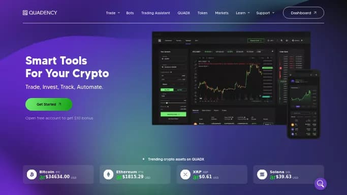 Quadency — бесплатная нейросеть   — чат-бот,  для работы с финансами. Бесплатная версия с ограниченным функционалом, есть платные тарифы.