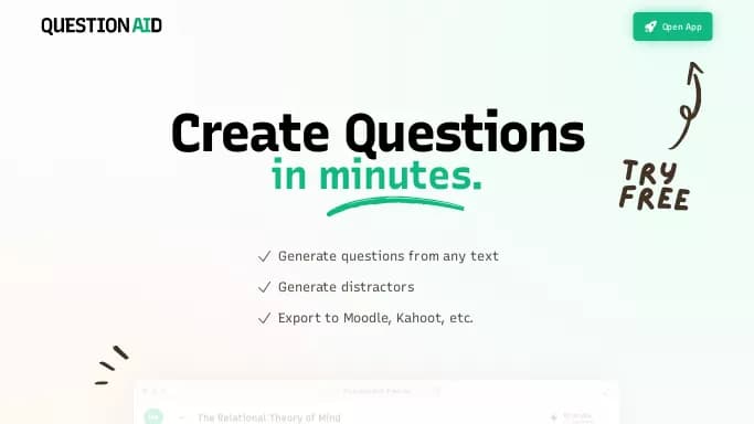QuestionAid — платная нейросеть   для помощи в образовании. Бесплатная версия с ограниченным функционалом, есть платные тарифы.