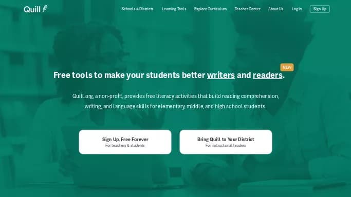 Quill — бесплатная нейросеть   для помощи в образовании. 