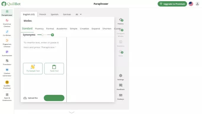 QuillBot — бесплатная нейросеть   для помощи в образовании,  для копирайтинга. 