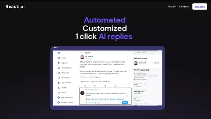 Reacti — бесплатная нейросеть   для SMM. Бесплатная версия с ограниченным функционалом, есть платные тарифы.