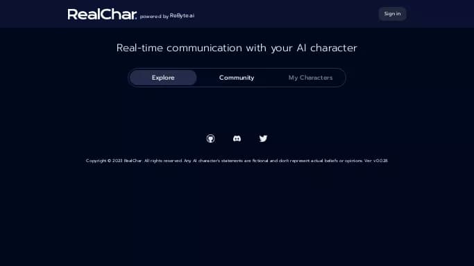 RealChar — бесплатная нейросеть   для развлечений. 